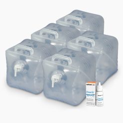 Wasser-Lager-Paket - Trinkwasser sicher lagern für Notfälle, Stromausfall, Ausfall der Wasserversorgung und zur Wasserkonservierung