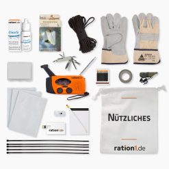 Notfallrucksack Premium gefüllt mit 100 Einzelprodukten