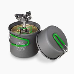 Optimus Crux Weekend inkl. 3x Gaskartusche, Gaskocher Kochsystem für Outdoor, Camping und Notfall