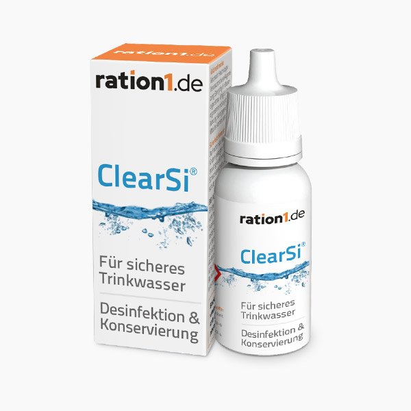 ration1 ClearSi® 120 Liter Wasseraufbereitung – Wasser desinfizieren und 6 Monate lagern