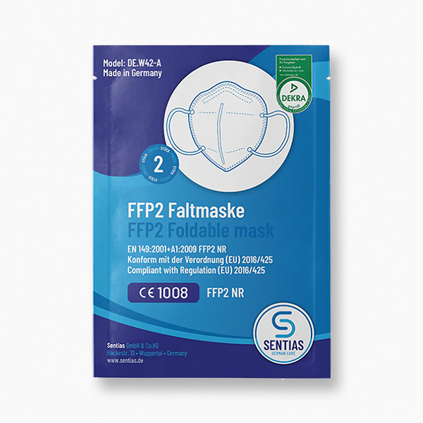 Faltmaske FFP2 mit Ohrenschlaufen