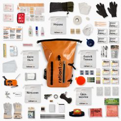 Notfallrucksack Premium gefüllt mit 100 Einzelprodukten