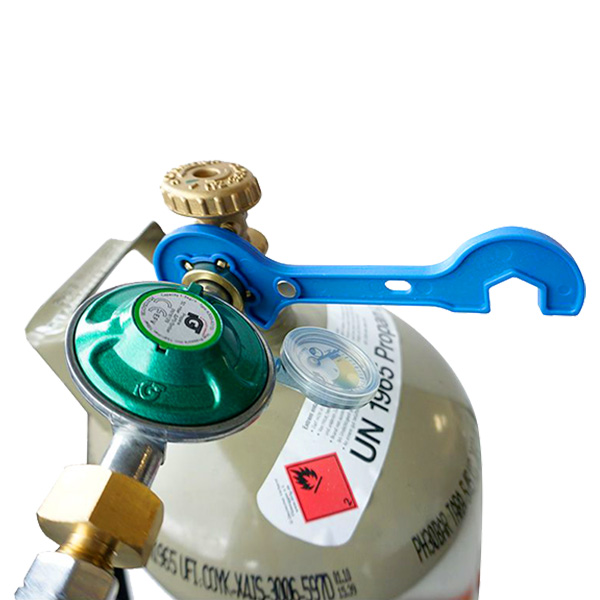 Lecksuchspray & Gasflaschenschlüssel - zur Sicherheit beim Betrieb von Gasflaschen und Gaskartuschen