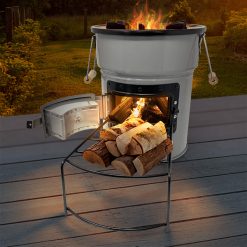 Raketenofen zum Heizen und Kochen