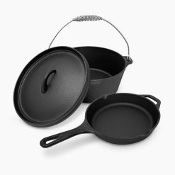 Topf und Pfanne aus Gusseisen