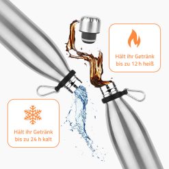 Isolierflasche mit Geheimfach