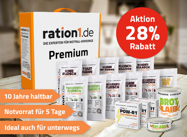 Aktion: ration1 Notvorrat Premium