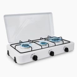 Gaskocher 3-flammig - Campingkocher Komplett-Set inkl. Gaskartuschen und Zubehör