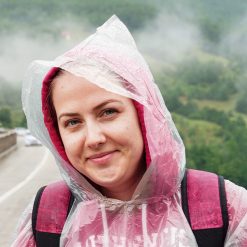 Einwegponcho, Regenponcho für Erwachsene, 5er Set