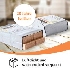 Luftdicht und wasserdicht verpackt