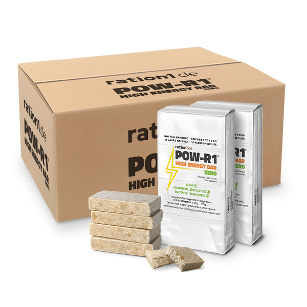 POW-R1® ZERO Notvorrat Glutenfrei, 24 Tage Paket, 20 Jahre haltbar