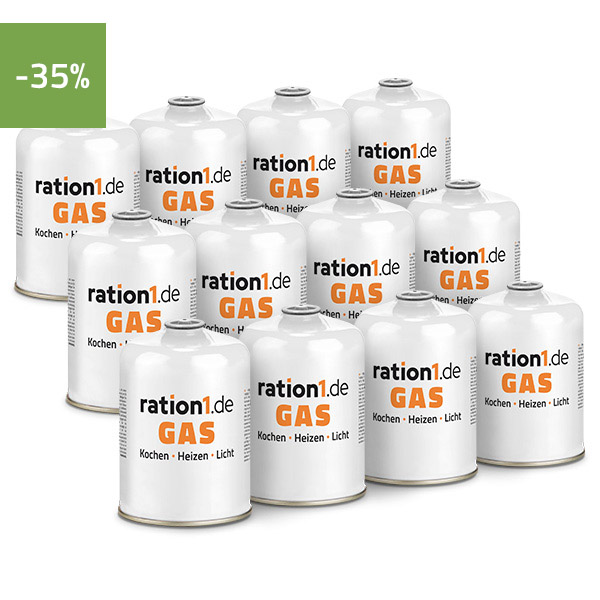 ration1 Gaskartusche 450 g - 12er Set