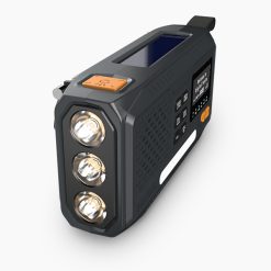 Kurbelradio DAB+ Multifunktion 8-in-1 mit LED-Lampe, SOS-Funktion, Solarzelle, Powerbank, Bluetooth und Leselicht