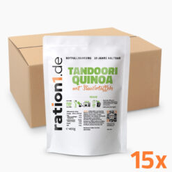 Notvorrat Tandoori Quinoa mit Süsskartoffeln im Konserven-Beutel, 10 Jahre haltbar