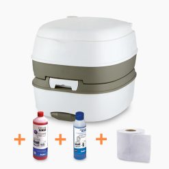 Campingtoilette Komplett-Paket - die Not-Toilette für den Notfall und unterwegs