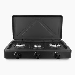 Gaskocher 3-flammig – Campingkocher Komplett-Set inkl. Gaskartuschen und Zubehör