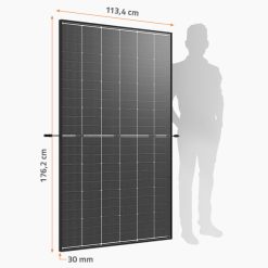 Balkonkraftwerk Basis 860Wp bifazial, 2 Solarmodule und Wechselrichter
