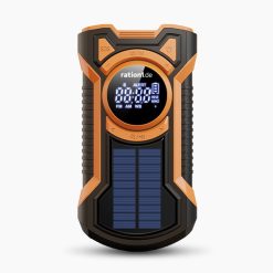 Multifunktions Kurbelradio AM/FM/WB, robust mit Solarzelle, LED Lampe, Bluetooth, SOS-Alarm und 5000mAh Powerbank