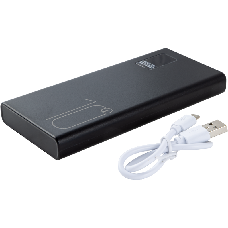 Powerbank 10.000 mAh mit Display und Schnellladung