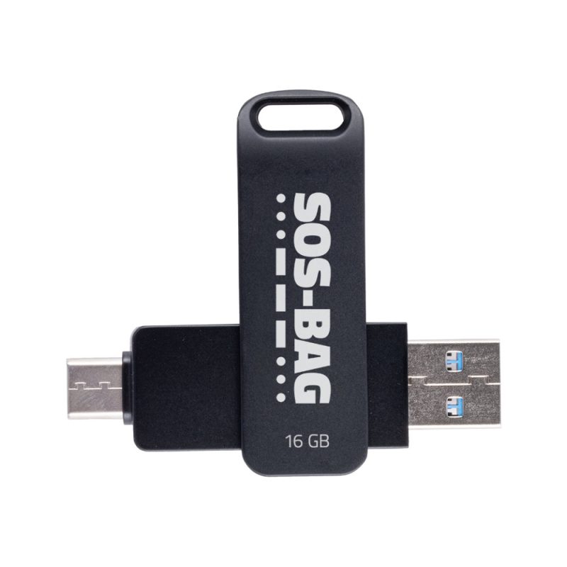 Multi USB-Stick mit USB-A und USB-C für Outdoor und Krisenvorsorge