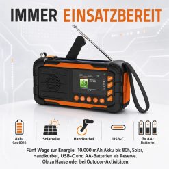 HW1145 Kurbelradio Einsatzbereit